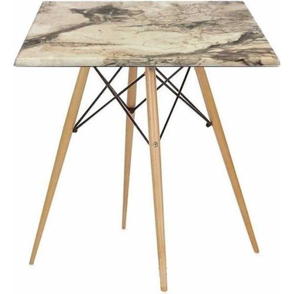 mesa tower madera base de 71 cms y tapa de 60 x 60 cms color a elegir