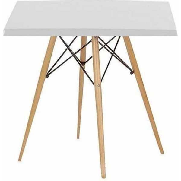 mesa tower madera base de 71 cms y tapa de 70 x 70 cms color a elegir