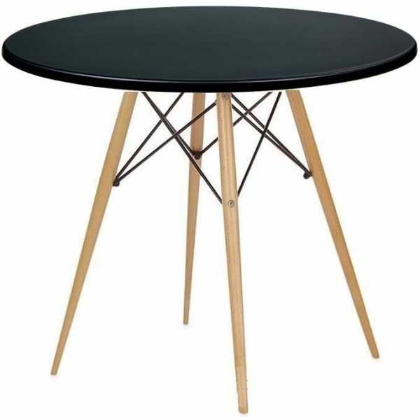mesa tower madera base de 71 cms y tapa de 80 cms color a elegir