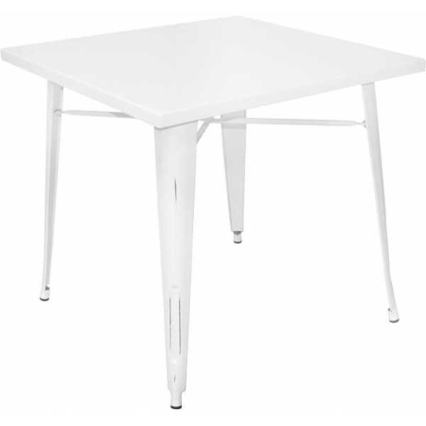 mesa volt metal blanco envejecido