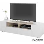 mueble tv madera y blanco barato 0f6624a