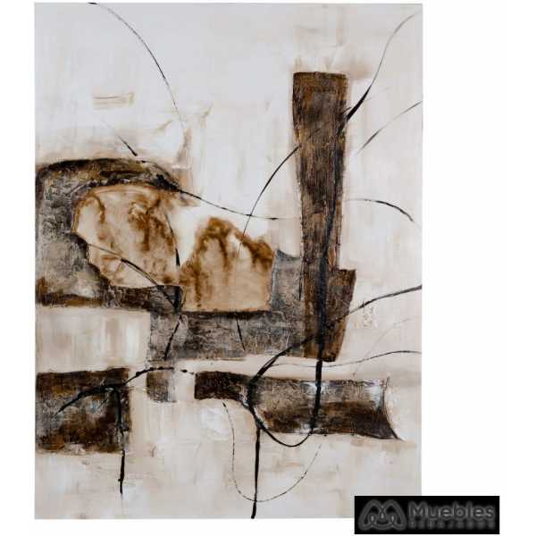 Pintura abstracto 2 m negro marron 120 x 90 x 280 cm 2