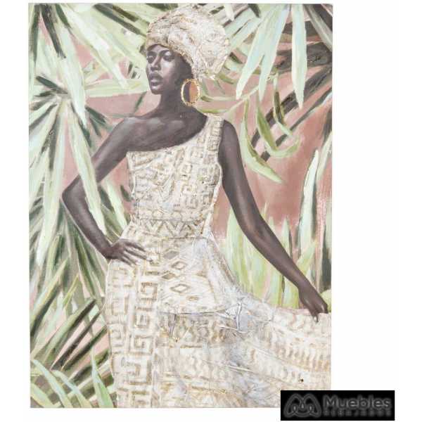 Pintura africana lienzo decoracion 90 x 280 x 120 cm 7