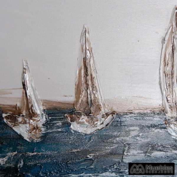 pintura barcos azul gris lienzo 120 x 350 x 120 cm 5