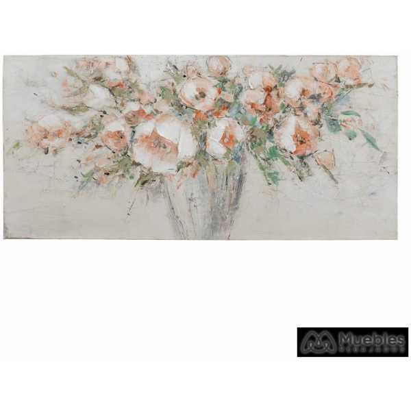 pintura jarron flores lienzo decoracion 150 x 280 x 70 cm