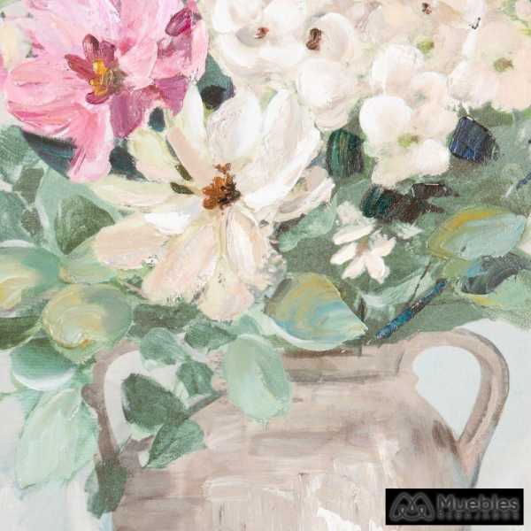 Pintura jarron flores lienzo decoracion 80 x 280 x 80 cm 3