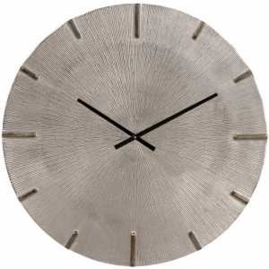 reloj pared gris aluminio decoracion 59 x 59 cm