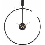 reloj pared negro metal decoracion 50 x 5 x 60 cm