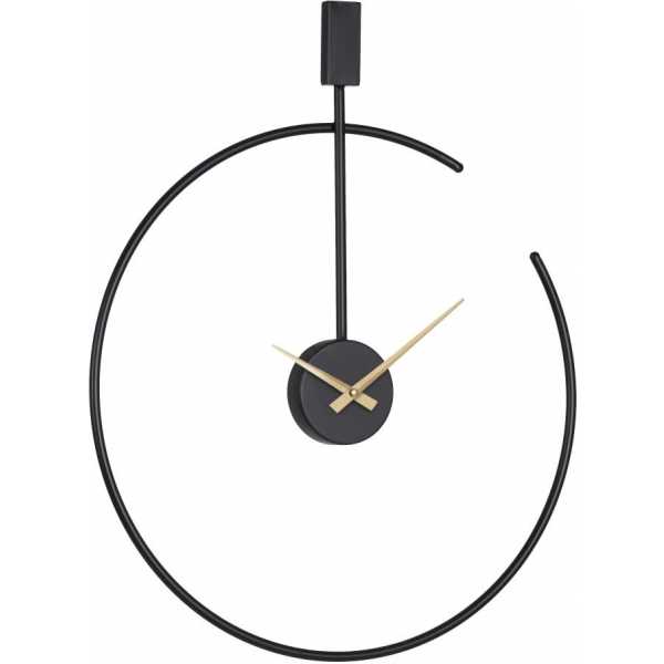 Reloj pared negro metal decoracion 50 x 5 x 60 cm 2