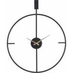 reloj pared negro metal decoracion 50 x 5 x 62 cm