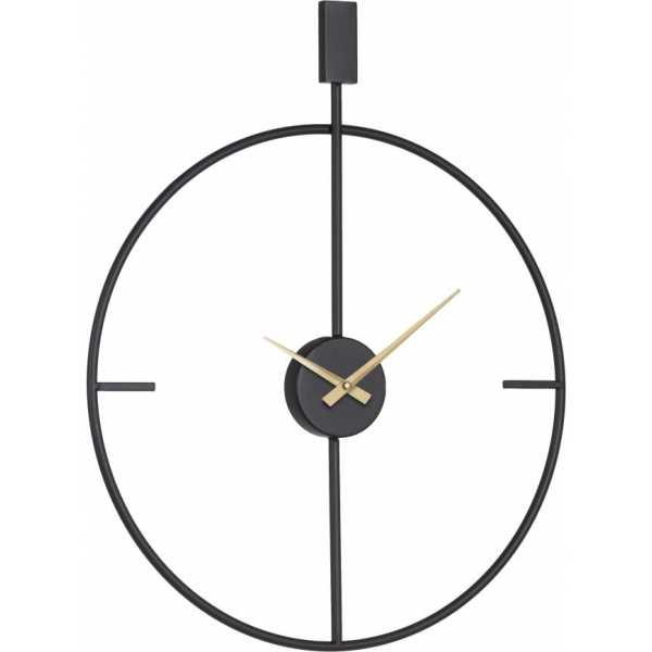 Reloj pared negro metal decoracion 50 x 5 x 62 cm 2