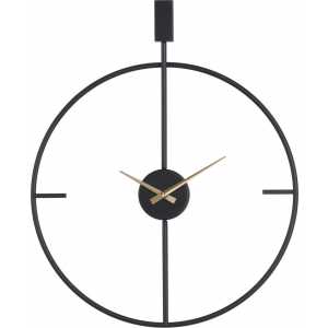 reloj pared negro metal decoracion 50 x 5 x 62 cm