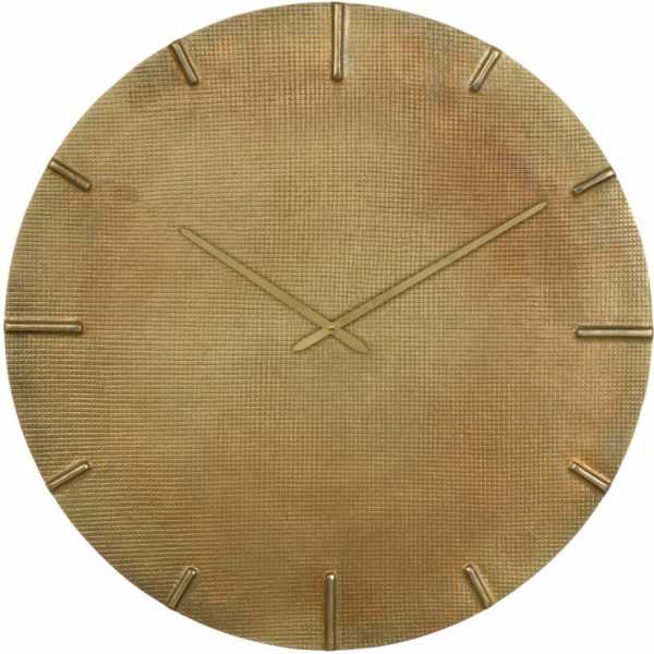 Reloj pared taupe aluminio decoracion 74 x 74 cm