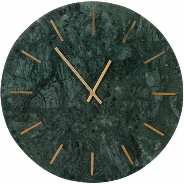 reloj pared verde marmol decoracion 41 x 2 x 41 cm
