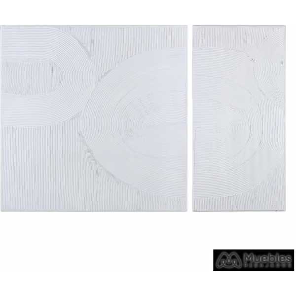 S 2 mural pared abstracto blanco resina 135 x 350 x 90 cm 10