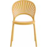silla abanico apilable polipropileno amarillo claro 1