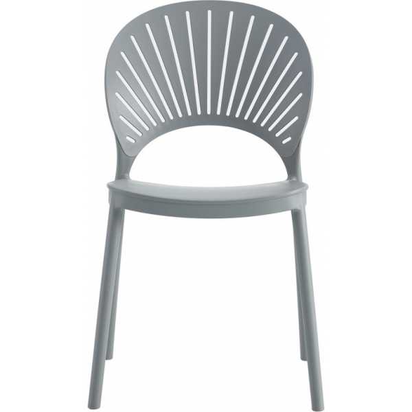 silla abanico apilable polipropileno gris claro 1