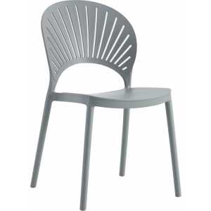silla abanico apilable polipropileno gris claro