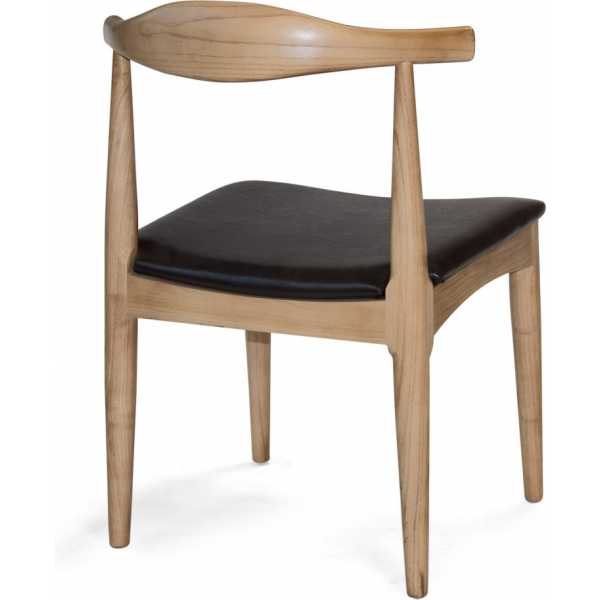 silla altea madera negra rattan natural 1