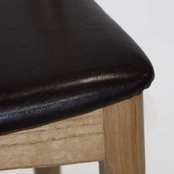 silla altea madera negra rattan natural 2