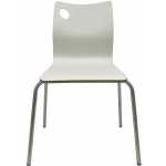 silla amelie apilable acero inoxidable asiento laminado hpl blanco roto 1