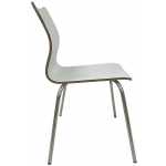 silla amelie apilable acero inoxidable asiento laminado hpl blanco roto 2