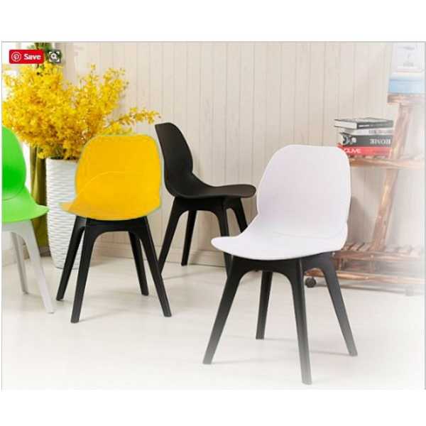 silla aries polipropileno negro y amarillo 2