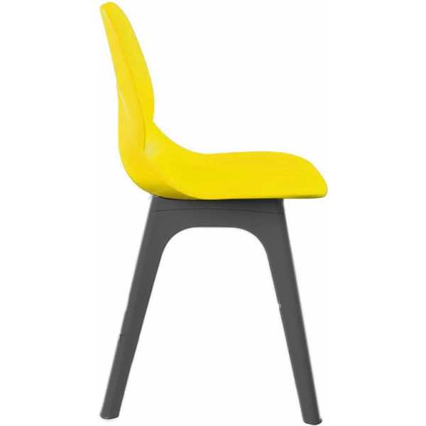 silla aries polipropileno negro y amarillo 3