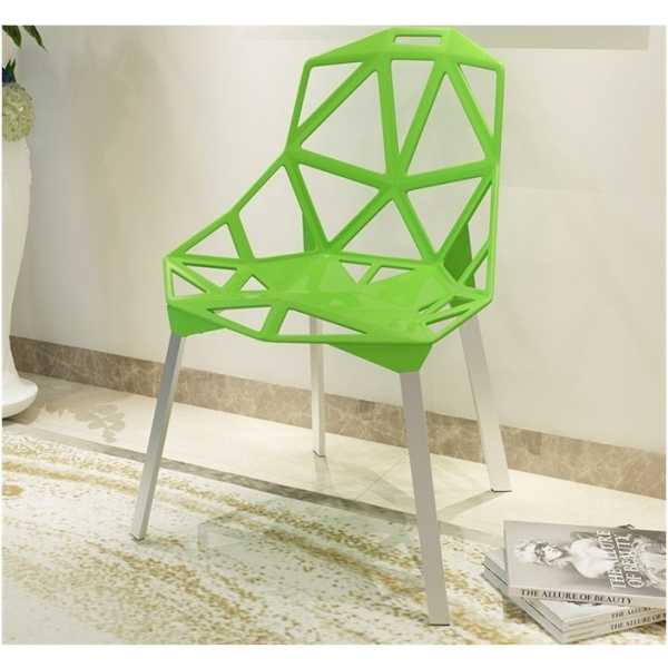 silla camy aluminio polipropileno verde