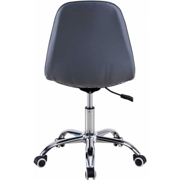 silla de escritorio capitone gris 2