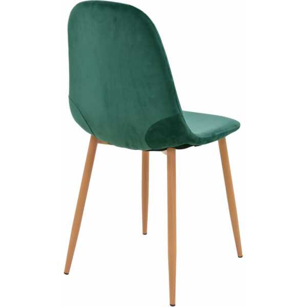 silla epoque metal terciopelo verde 1