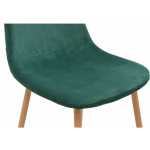 silla epoque metal terciopelo verde 3