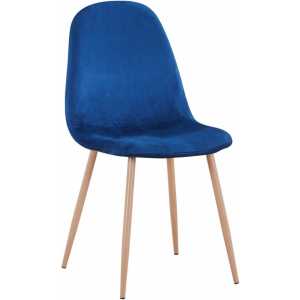 silla epoque new patas metalicas terciopelo azul 64