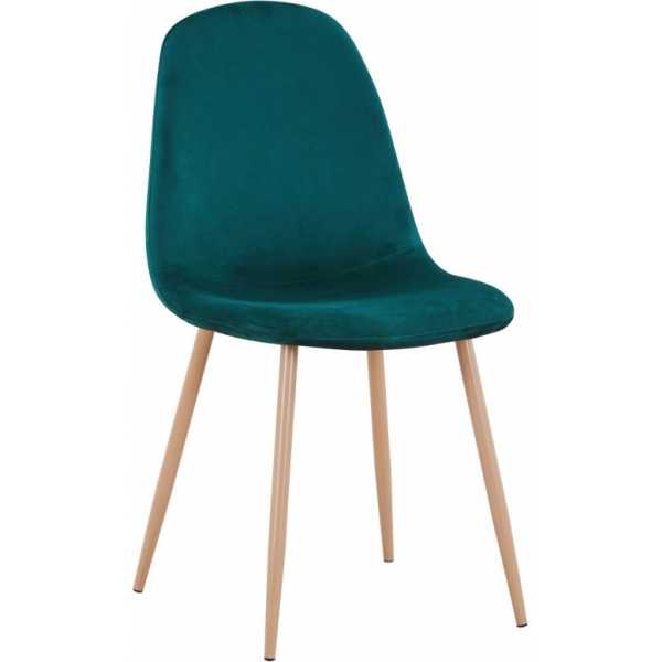 silla epoque new patas metalicas terciopelo verde 56