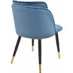 silla glamour metal tapizado velvet azul 3