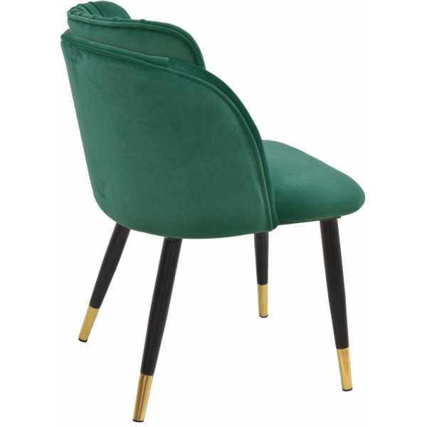 silla glamour metal tapizado velvet verde 1