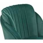 silla glamour metal tapizado velvet verde 3