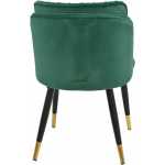 silla glamour metal tapizado velvet verde 4