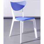 silla lina apilable polipropileno blanco y azul 1