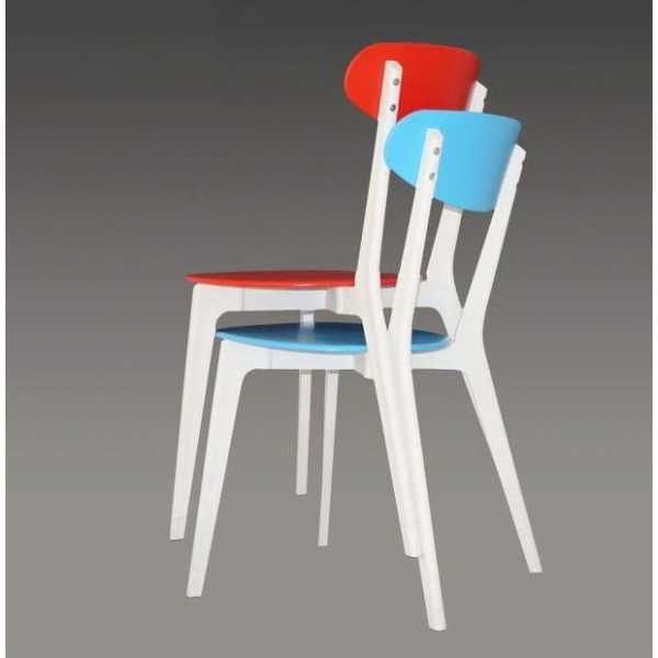 silla lina apilable polipropileno blanco y azul 3