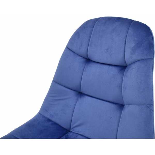 silla lorena madera tapizada velvet azul 3