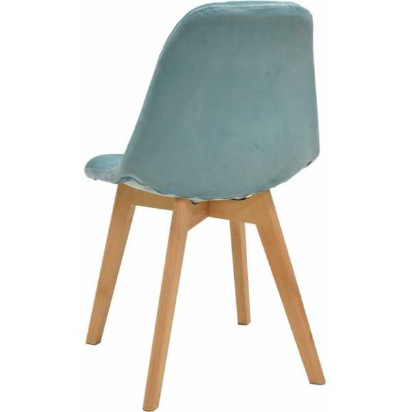 silla lorena madera tapizada velvet verde agua 2