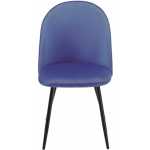 silla magda metal tapizado velvet azul 4