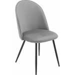 silla magda metal tapizado velvet gris 3