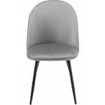 silla magda metal tapizado velvet gris 4