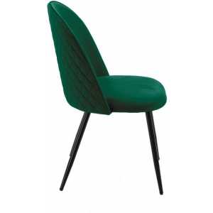 silla magda metal tapizado velvet verde