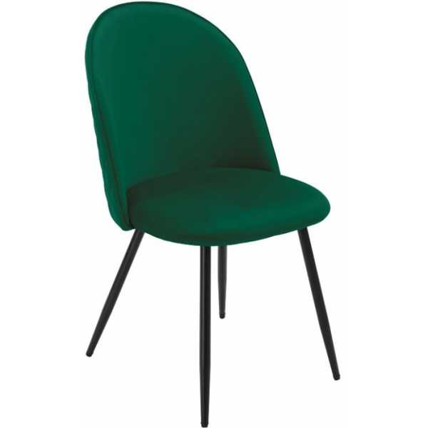 silla magda metal tapizado velvet verde 4