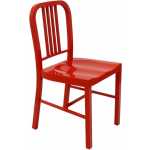 silla nao acero roja