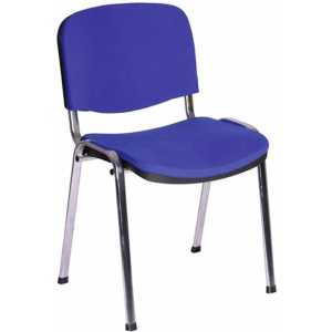 silla niza new am chasis cromado tejido a20 color azul