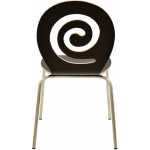 silla pinsapo apilable acero inoxidable laminado negro 2